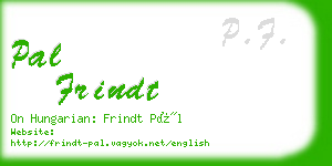 pal frindt business card